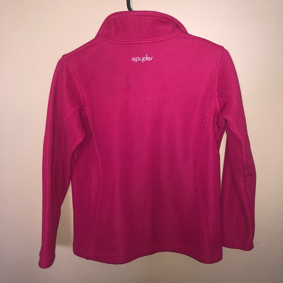 Spyder Jackets & Coats Spyder Hot Pink Fleece Lined Knit Jacket